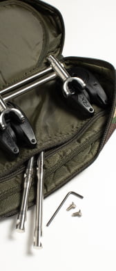 Three rod buzz bar bag open