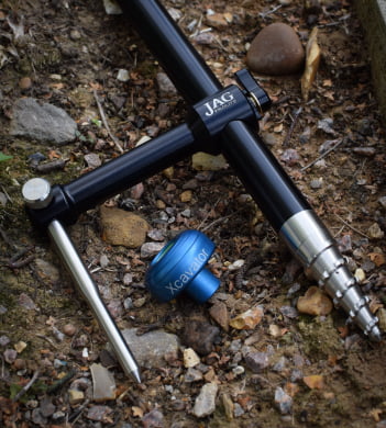 Prolite Black Bankstick Stabiliser lying on bed of leaves