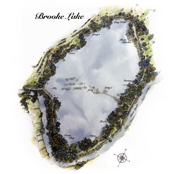 HERONS | BROOKE LAKE MAP