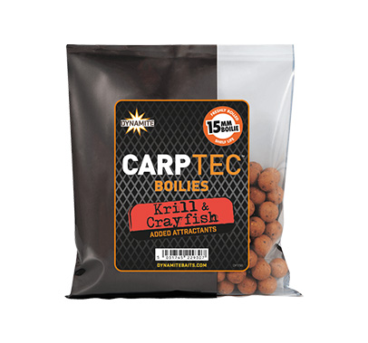 DYNAMITE | 15MM CARPTEC KRILL & CRAYFISH BOILIES 300G