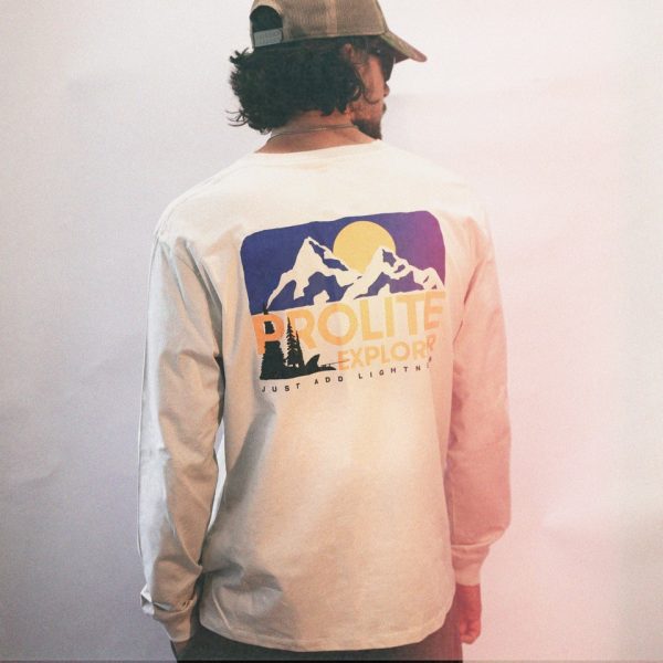 PROLITE EXPLORER | "JUST ADD LIGHTNESS" LONG SLEEVE TEE - BONE WHITE