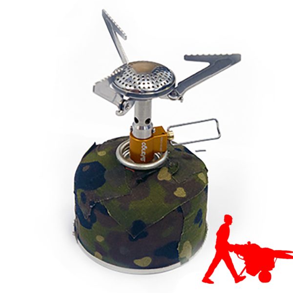 PROLITE EXPLORER | LIGHTWEIGHT STOVE & CAMO TAPED GAS BOTTLE BUNDLE